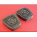 Triumph Pedal Rubber Pads Leyland Emblem Sold as a Pair150881-SetA