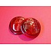 Lucas L488 Red Glass Lamp Lens only  (the Flat Lens)   Landrover ( Sold as a Pair )  7H5183LUCAS-SetA