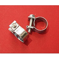 Stainless Steering Rack Gaiter Clip (outer)  Morris Minor, MG Midget, MGA.  3H2963-SetA