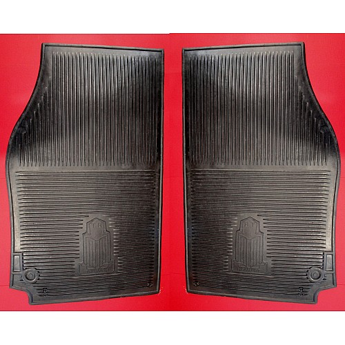 Triumph Embossed Rubber Floor Mats - Triumph TR2 - 6  (Sold as a Pair)  AM6819-2
