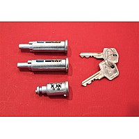 Classic Mini Mk3 & Mk4  Push Button Type Door Handles Lock Barrel Set with Keys   BARRELSET