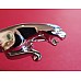 Jaguar Leaping Cat Bonnet Mascot.  BD29644