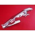 Jaguar Leaping Cat Bonnet Mascot.  BD29644