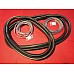 Classic Mini Front  & Rear WindScreen Rubber Seals inc Chrome effect Bead Insert  GS13463