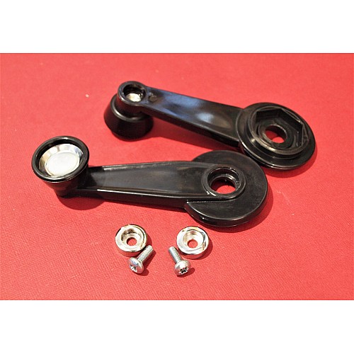 Window Winder Handles Black - Sold as a Pair Classic Mini (various)  MGB TR7  CZA7109K-SetA