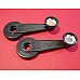 Black Window Winder Handles - Sold as a Pair Classic MINI (various)  MGB TR7  CZA7109K-SetA