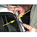 Classic Mini Front  & Rear WindScreen Rubber Seals inc Chrome effect Bead Insert  GS13463