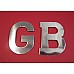 Stainless Steel GB Badge Letters  for British Classic Cars  DAM100690MS