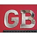 Stainless Steel GB Badge Letters  for British Classic Cars  DAM100690MS