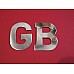 Stainless Steel GB Badge Letters  for British Classic Cars  DAM100690MS