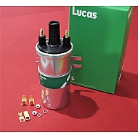 Lucas 12V Ignition Coil 1.0 Ohm.  (Early factory electronic ignition)    DLB198HQLUCAS