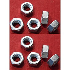 M6 Bright Zinc Coated Nut  (6mm Thread)  ( Sold as a Pack of 10 )    FS106047-SetA