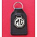 MG Stitched Leather KEY FOB. ( Black & White)   GAC4037BW.