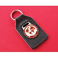 TRIUMPH TR4 Stitched Leather Key FOB     GAC6027X