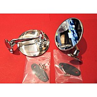 Round Mirrors Lucas Style. Long stem. Sold as a Pair GAM1001x-SetA