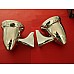 Stainless Steel Bullet Mirrors Long Stem Mount Tex Brand (Sold as a Pair)   GAM107-GAM108-SetA