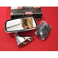 Stainless Steel Door Mirror Anti Dazzle Flat Glass Right Hand  TEX Branded M68990     GAM215A