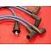 HT Ignition Lead Set  Silicone Core 4 Cylinder A Series Engines 8mm BLUE UK made.  GHT241BLUEUK