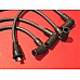 HT Ignition Lead Set  Silicone Core 4 Cylinder A Series Engines 8mm (Uprated) Lucas BLACK. UK made.  GHT241UR/LUCAS