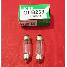 LUCAS FESTOON BULB  12V x 5W  LLB239  (Sold as a Pair)   GLB239-SetA