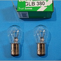 Lucas Brake & Tail Light Bulb LLB380 12v 21/5w (Double Filament)  Sold as a Pair BLB380 -  GLB380LUCAS-SetA