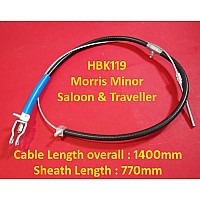 Borg & Beck Handbrake Cable  Morris Minor 1000 Saloon Convertible and Traveller ACG5285   BKB1387