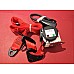 Classic Mini Inertia Reel FRONT Seat  Belt. RED.  (Vertical Mount Reel)  MSSB1111RED