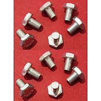 1/4" UNF X 3/8'' long. Zinc plated Set Screw  ( Set of 12)    SH604031-SetA