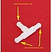 Windscreen Washer Pipe T-Piece  6mm X 6mm  (Sold As A Pair)  T-Piece3-SetA