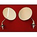 Wing Mirrors Pair Lucas Style Round Chrome WM1906-SetA