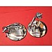 Wing Mirrors Pair Lucas Style Round Chrome WM1906-SetA