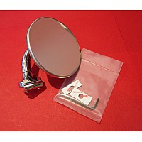 Overtaking Mirror 4" (100mm)  Round Clamp On Mirror.    WM1908