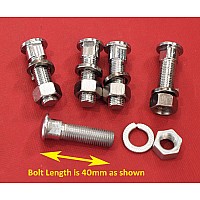 Chrome Bumper Bolt with nut & Washer  MGB 1962 - 1967  Set of 5 Pcs  554700K-SetA