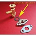 Brass Heater Tap Kit (4 piece Kit). BMC Cars  inc Austin Healey Classic Mini, Morris Minor, Sprite, Midget. 88G588-SetA