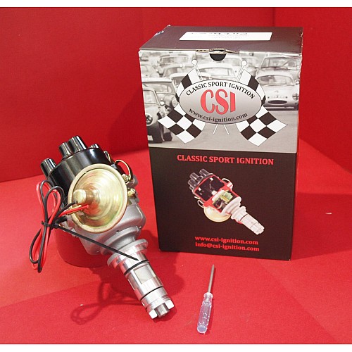 Classic Sport Ignition (CSI) Programmable Lucas 45d Distributor. A Series engines. With Vacuum advance.  C-27H7712