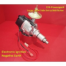 Powerspark Lucas Side Entry Electronic 25D4 Distributor Ford Anglia and Consul with Electronic Ignition Kit & Rotor Arm & Vacuum unit Fitted     D16-Powerspark