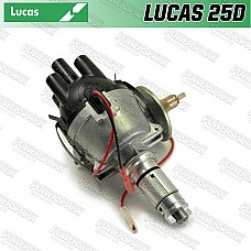 Powerspark Lucas 25D4 Distributor Top Entry Cap with Positive Earth Electronic Ignition Kit fitted   D7PP-Powerspark