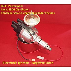 Powerspark Lucas 25D4 Distributor Ford Side-valve & Zephyr 4 Engines with Electronic Ignition  Negative Earth   D34-Powerspark