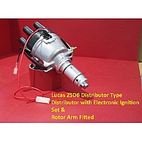 Powerspark Lucas 25D6 Distributor Top Entry with Electronic Ignition Kit & Rotor Arm & Vacuum unit Fitted     D62-Powerspark