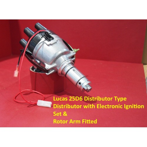 Powerspark Lucas 25D6 Distributor Top Entry with Electronic Ignition Kit & Rotor Arm & Vacuum unit Fitted     D62-Powerspark