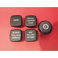 Triumph TR6 Dashboard Control Knob Set  - 5 Piece   GKS6006X