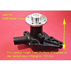 MGB Roadster & MGB GT  Water Pump for 3 Bearing engines.(with Gasket)    GWP115