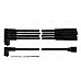 Powerspark HT Ignition Lead Set 4 Cylinder 8mm Land Rover Triumph MG MINI & more   L2-Black