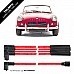 Powerspark HT Ignition Lead Set 4 Cylinder 8mm Land Rover Triumph MG MINI & more  L2-Red