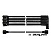 Powerspark HT Ignition Lead Set 6 Cylinder Long Jaguar E Type &  XJ6  8mm Double Silicone  L6-Long Black