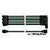 Powerspark HT Ignition Lead Set 6 Cylinder Long Jaguar E Type &  XJ6  8mm Double Silicone  L6-Long Green