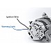 Powerlite 17/18ACR Lightweight 50 Amp Alternator with Fan & Pulley. RH or LH Mount. UK Made  RAC068