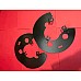 Brake Disc Dust Shields - Sold as a Pair- Triumph TR3 to early TR4  Powder Coated    2043789PC