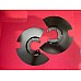 Brake Disc Dust Shield LH & RH (Pair) Powder Coated Triumph GT6 MK3 & Vitesse 2.0L Cars 2132323PC