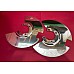 Brake Disc Dust Shield LH & RH (Pair) Polished Stainless Steel Triumph GT6 MK3 & Vitesse 2.0L Cars 2132323SS